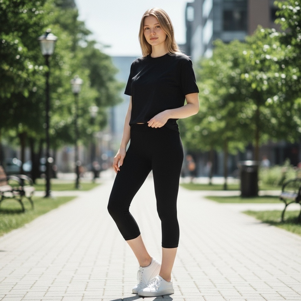 Bebe Black leggings Stretch Cropped
